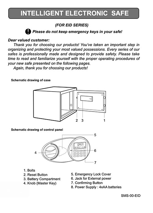 EID user operating instruction