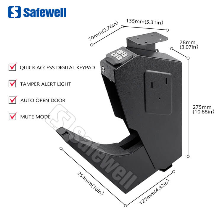 Keypad Safe Box Under Desk