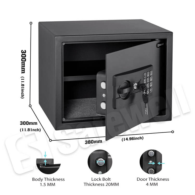 E4500E Series Safewell Mini Caja Fuerte New Designed Safe Box Home Electronic Security Money Digital Safes