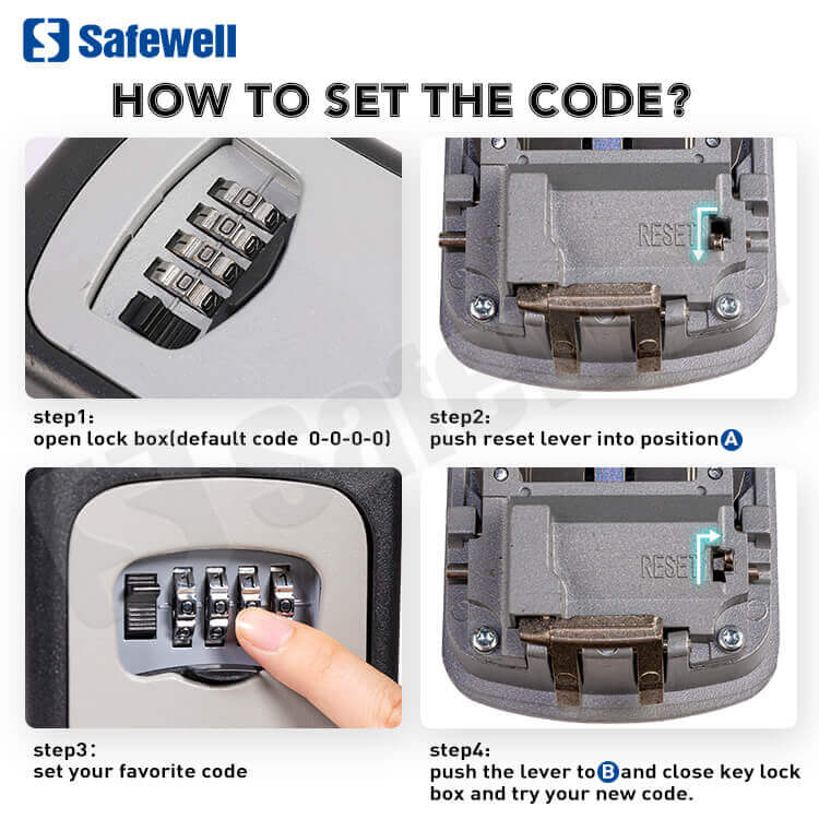 combination key lock box wall mount 1