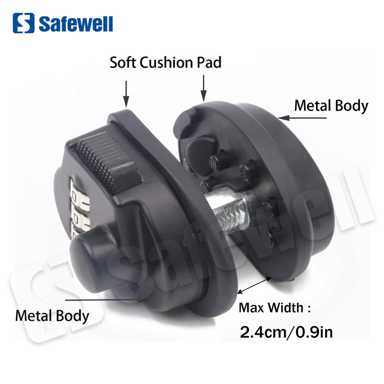 gun lock with 3 number combination