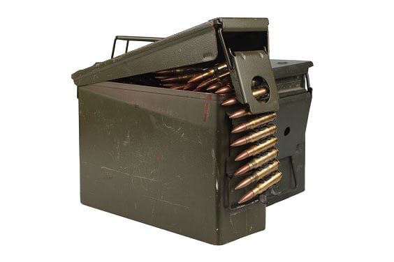 green metal Ammunition Box