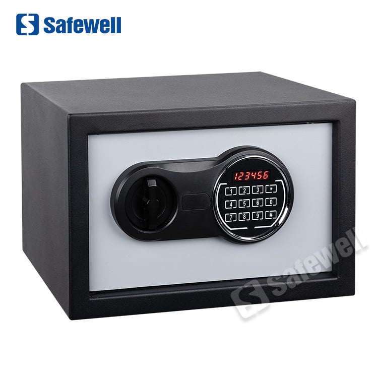 Safewell F0902 ブラック セキュリティボックス 指紋認証で楽々セキュリティ！最大32個の指紋登録で自宅